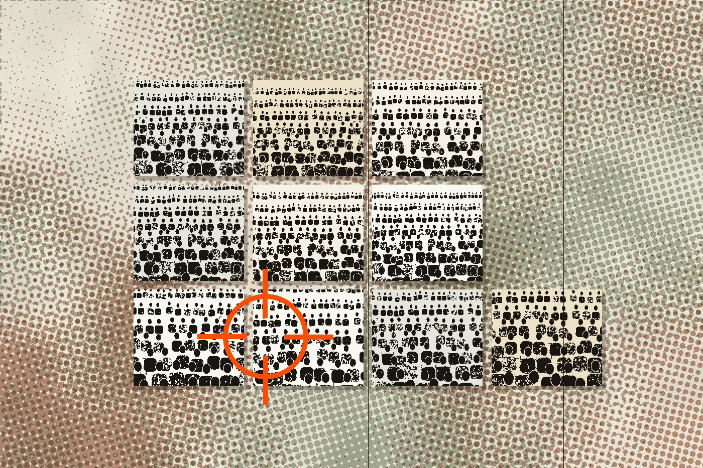 Menschenmenge, einzelne Gesichter erfasst und verfolgt